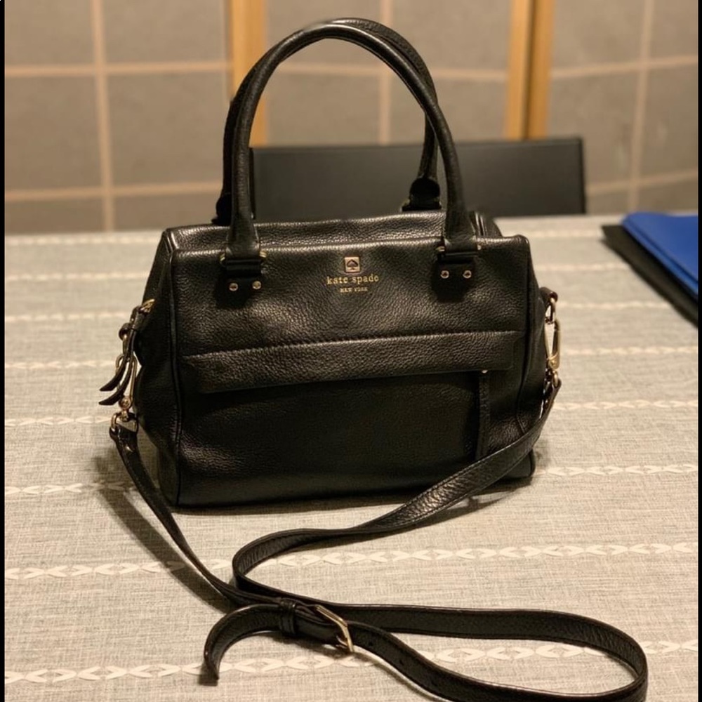 Kate Spade Black Leather Satchel